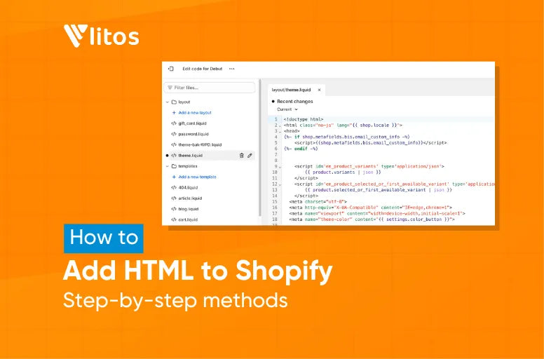 how to add html to shopify