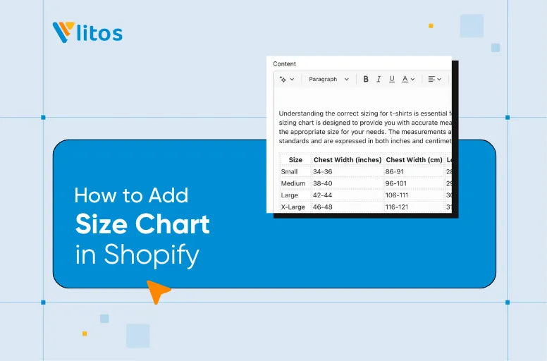 how to add size chart in shopify