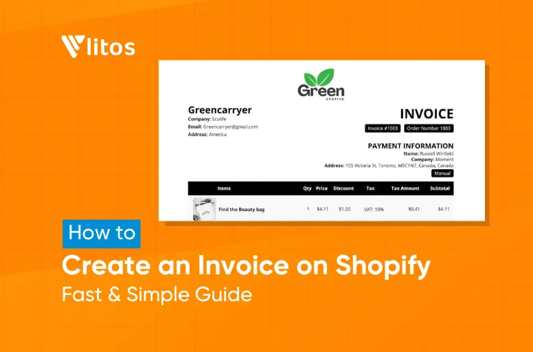 how to create an invoice on shopify