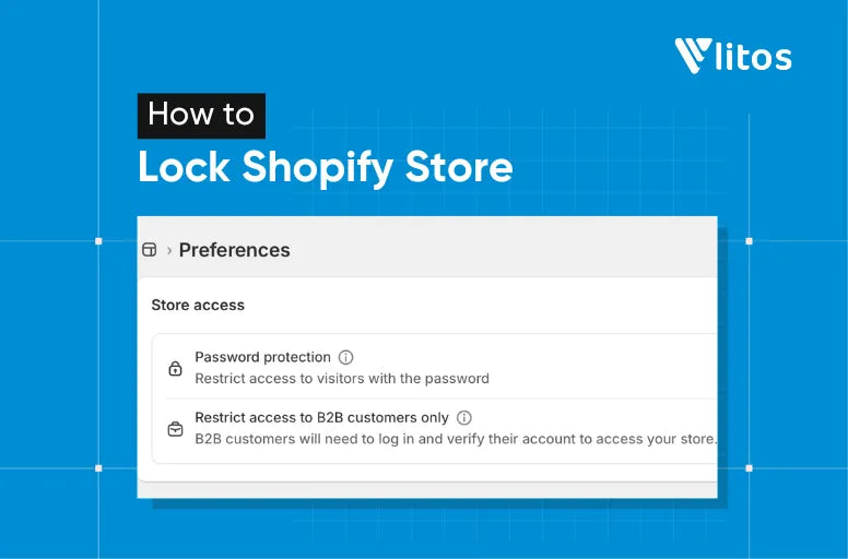 how to lock shopify store