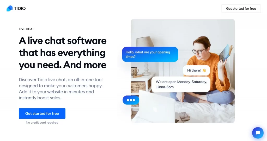 Tidio ‑ Live Chat & AI Chatbot