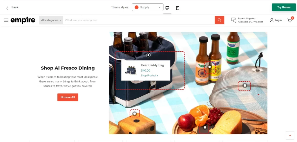 Empire’s Product-Tagging Features