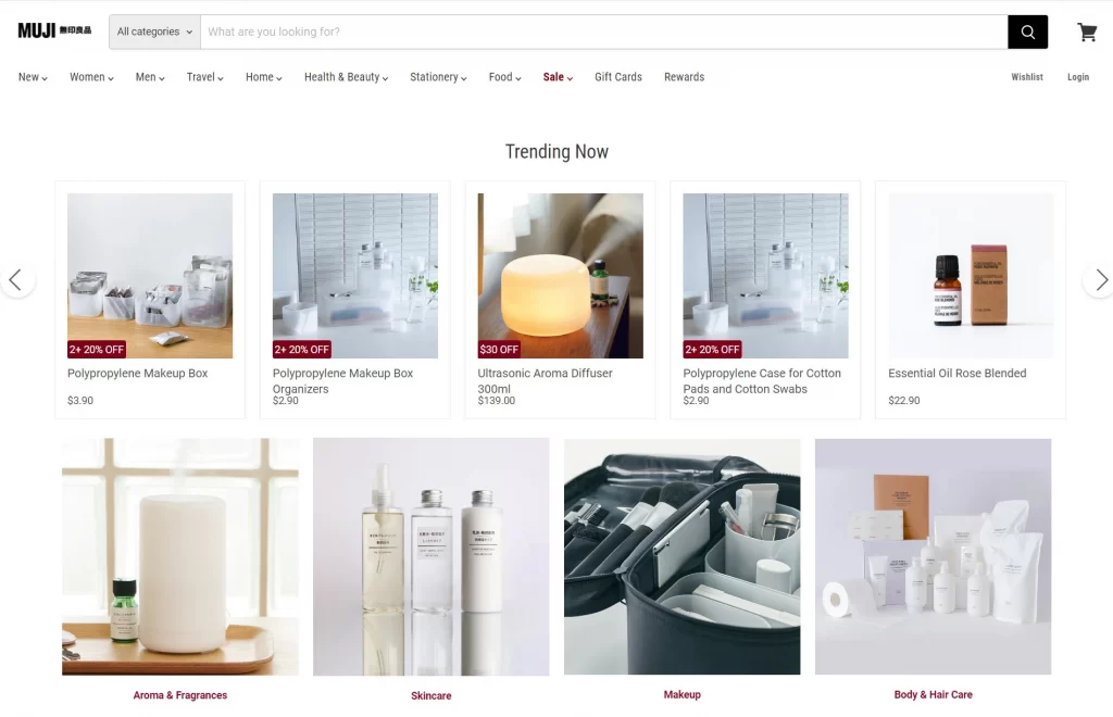 Muji – Empire Theme Store Example