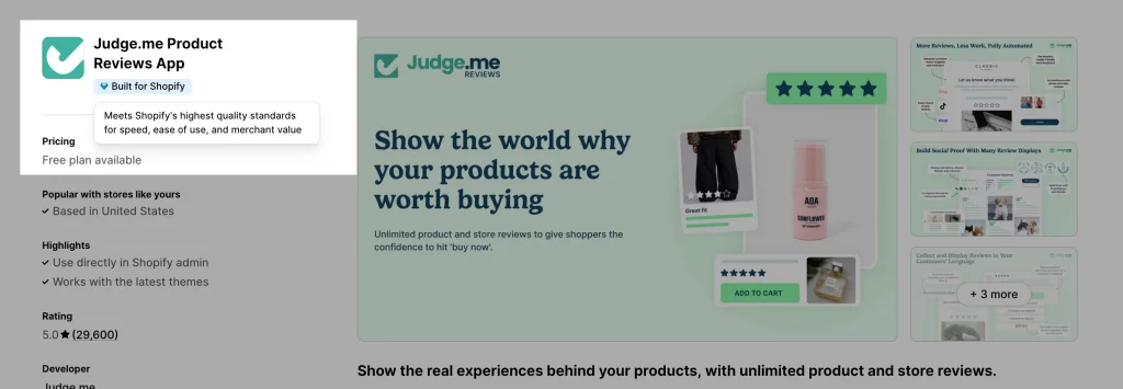 built for shopify badge