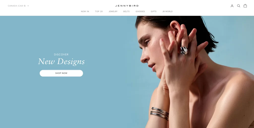 jenny bird shopify jewelry store example