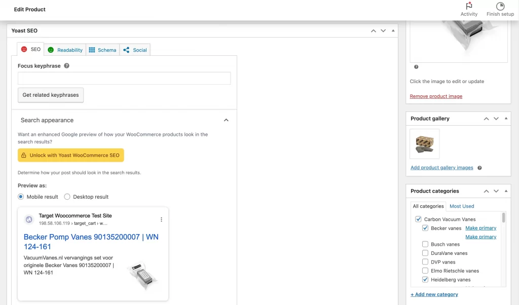 5 woocommerce product url