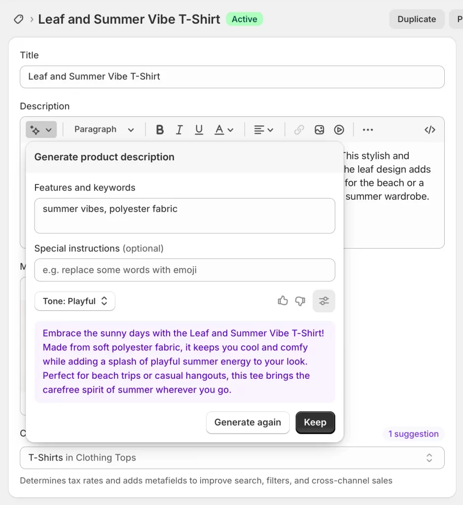 6 shopify magic shopify product description ai