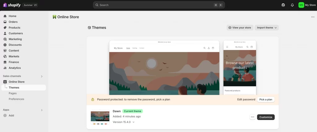 1 step 1 access the theme editor