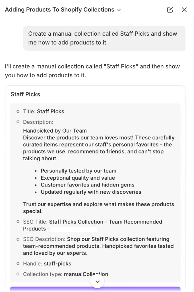 10 Add Product to Collection With Sidekick