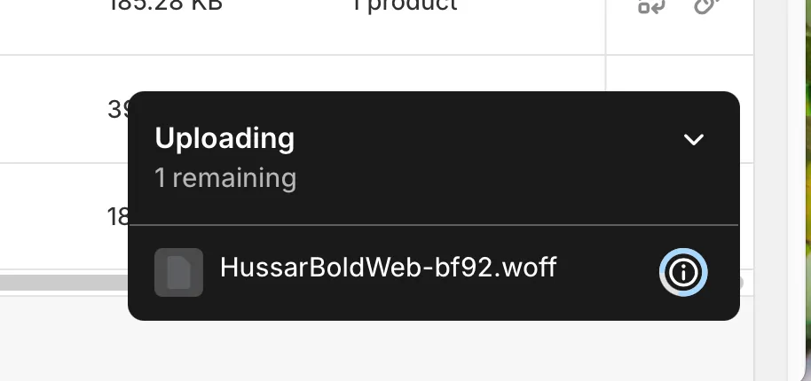 upload font