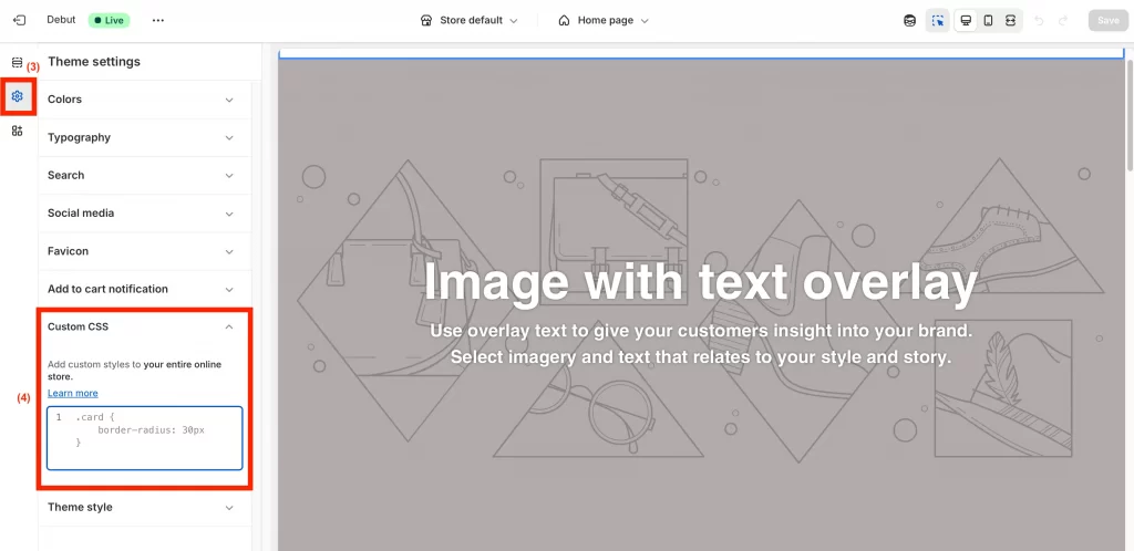add custom css