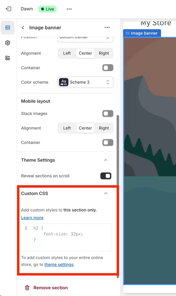 8 step 8 2 use custom css