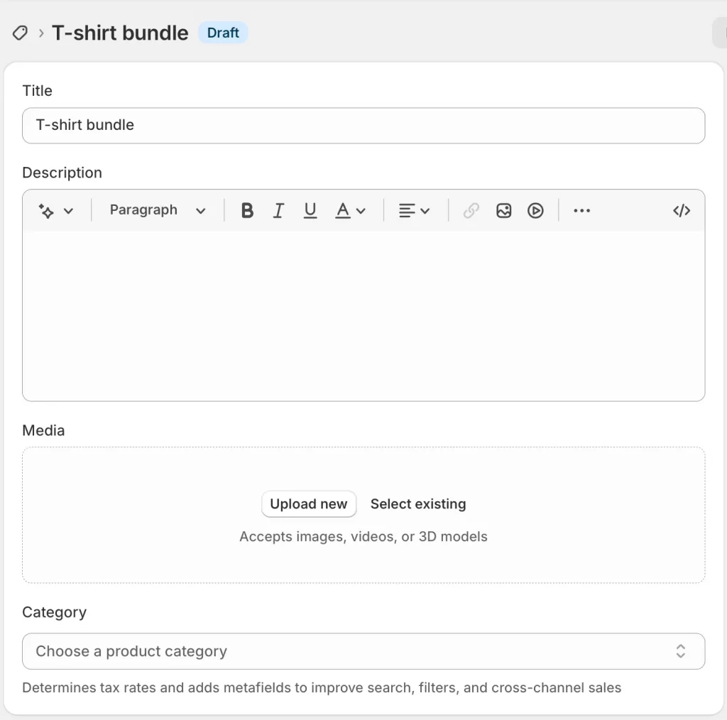 10 customize bundle information