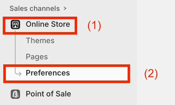 2 online store preferences
