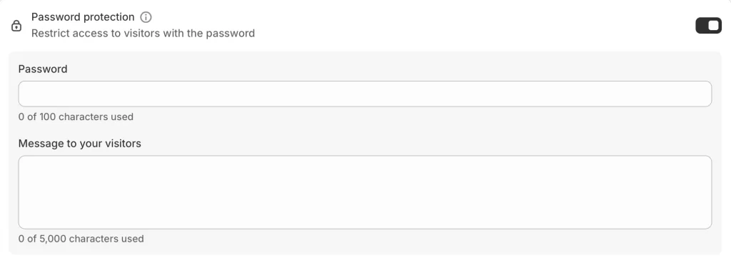 4 add password and message