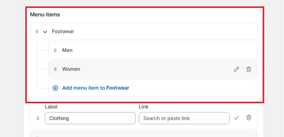 organize your collections and sub-collections
