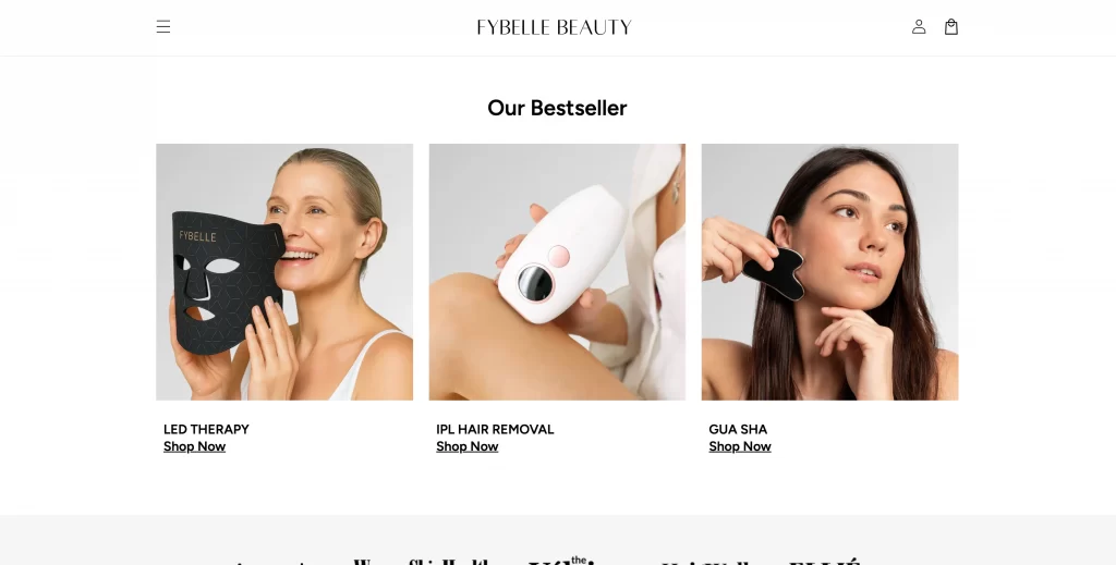 fybelle beauty store on shopify