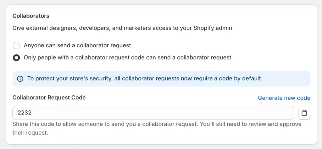 generate code to access