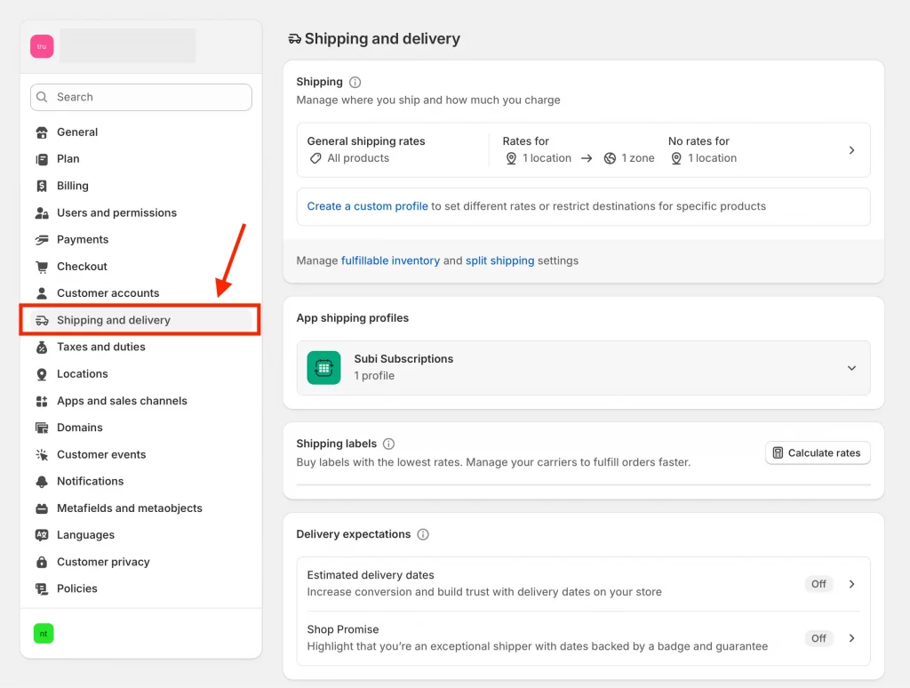 Shipping and Delivery setting on Shopify | how to set up international shipping on shopify