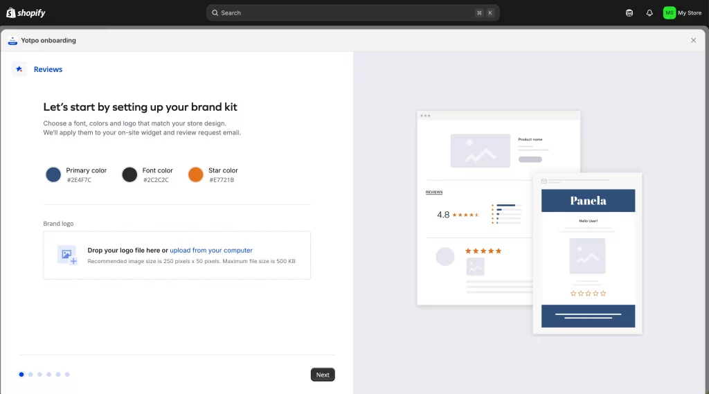 2 step 2 1 set up brand kit
