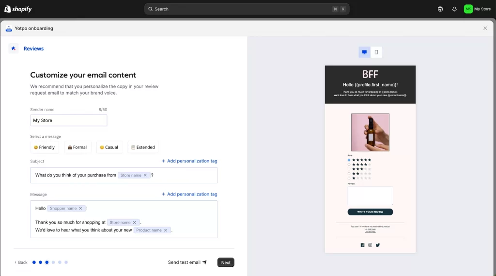 2 step 2 2 customize email request