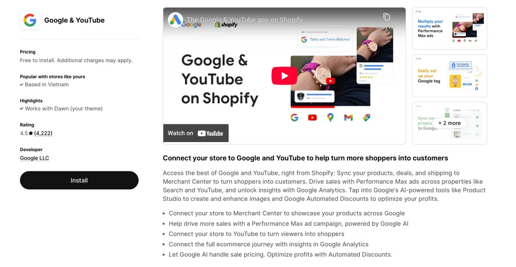 google and youtube app