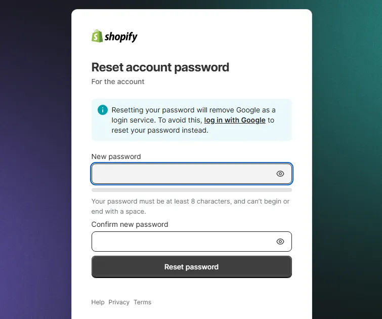 shopify-set-new-password