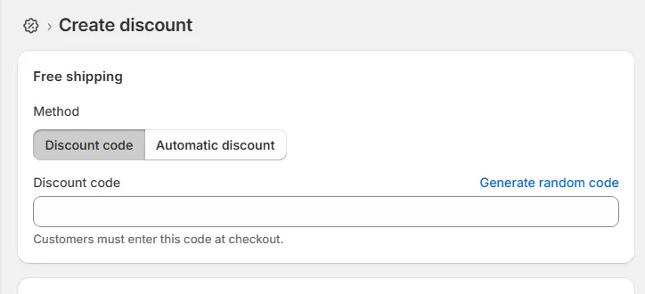 decide discount method