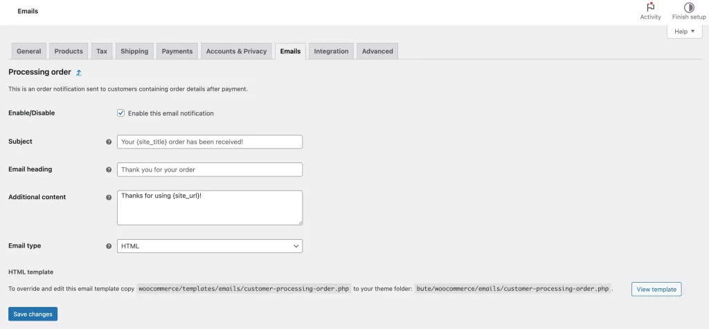 4 specific email type template