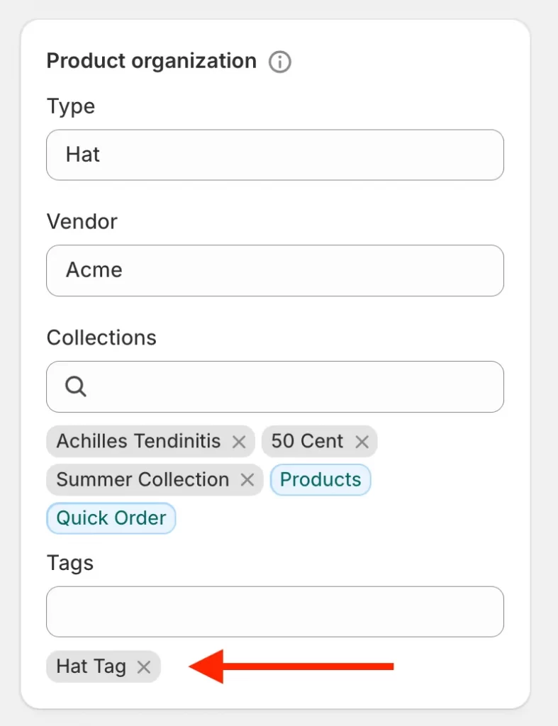 7 add tags for products