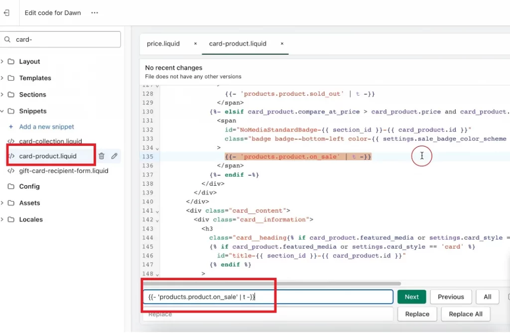 replace card product liquid