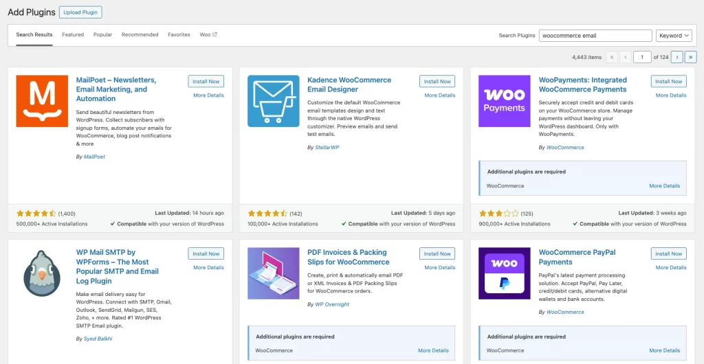 woocommerce email plugins