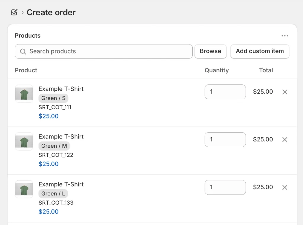 add product to order