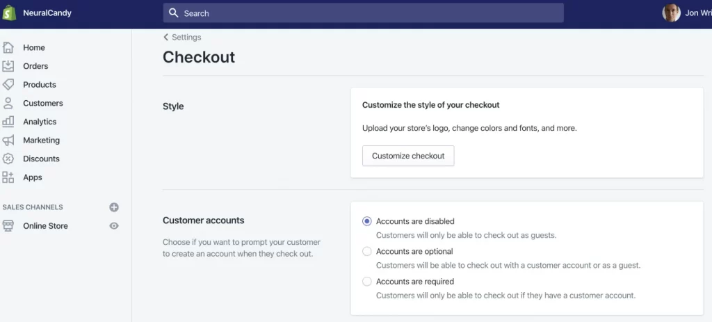 test login guest checkouts