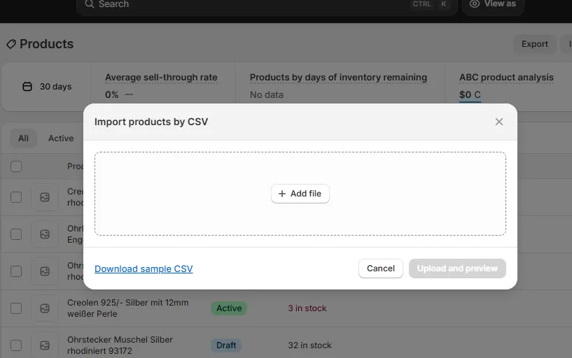 shopify add csv file