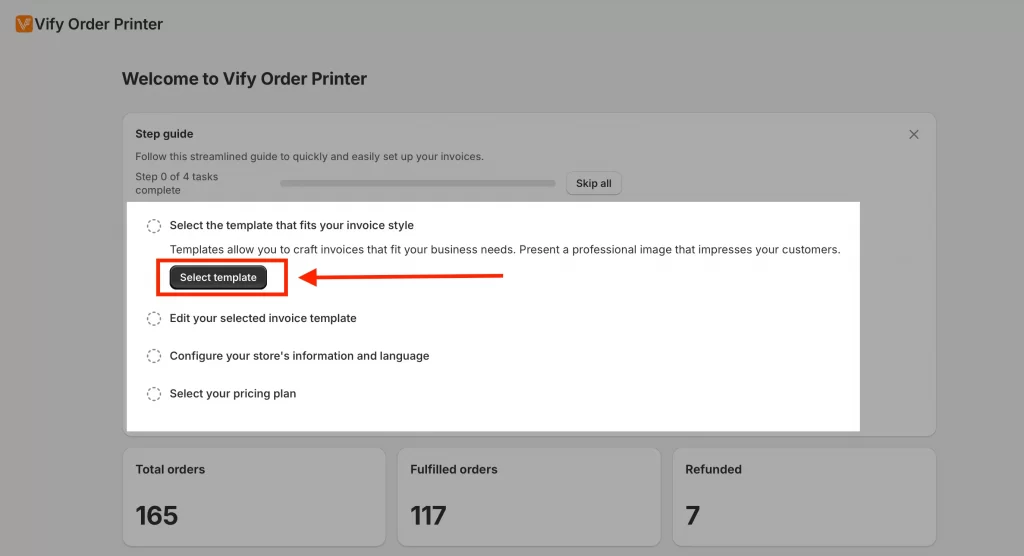 shopify ffree invoice