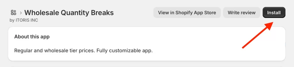 reinstall a shopify app