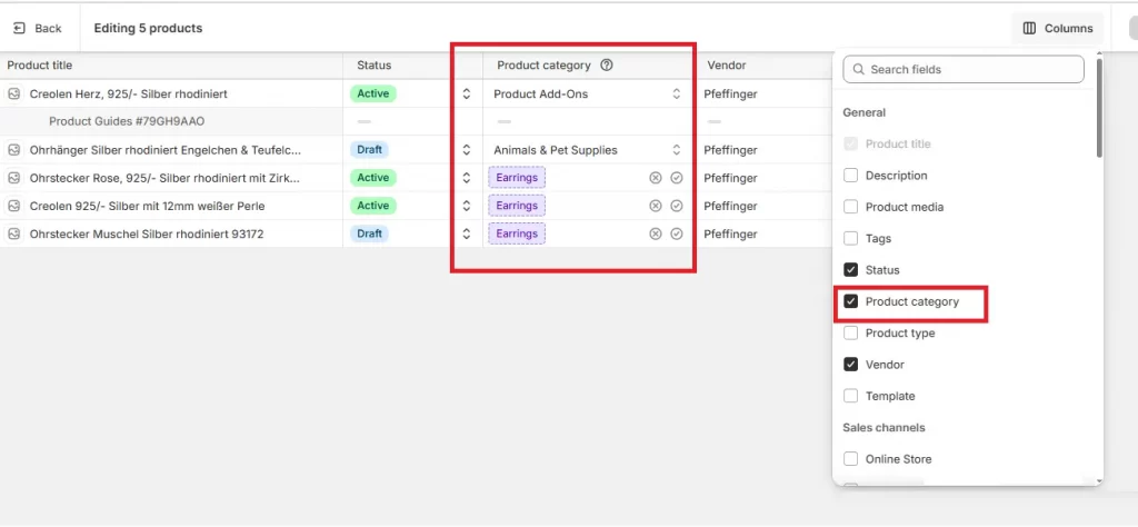 shopify table editor