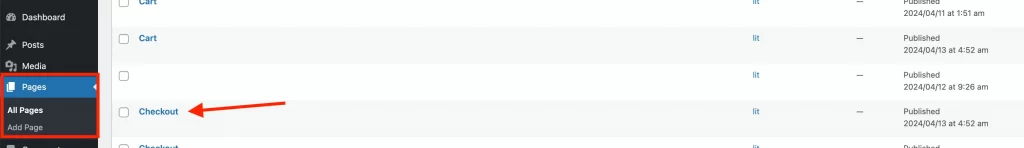 7 go to page checkout page