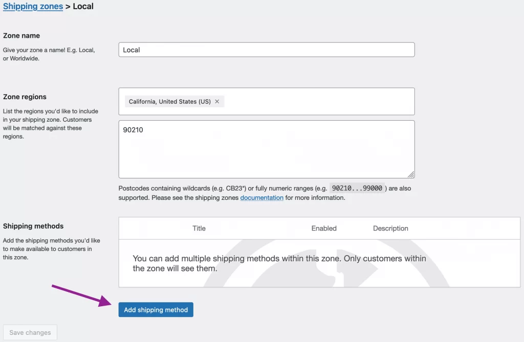 add shipping methods