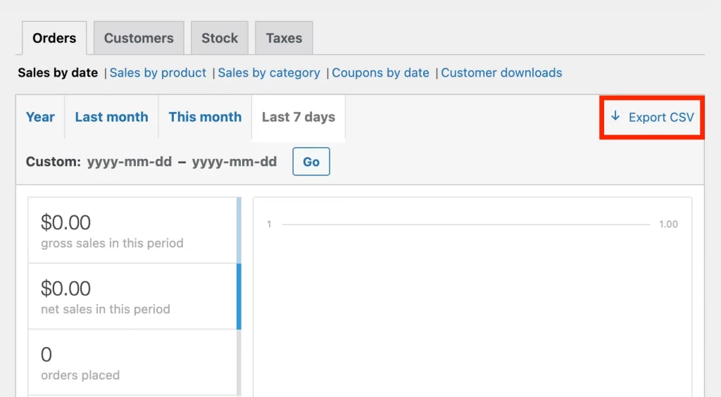 woocommerce export orders to csv file