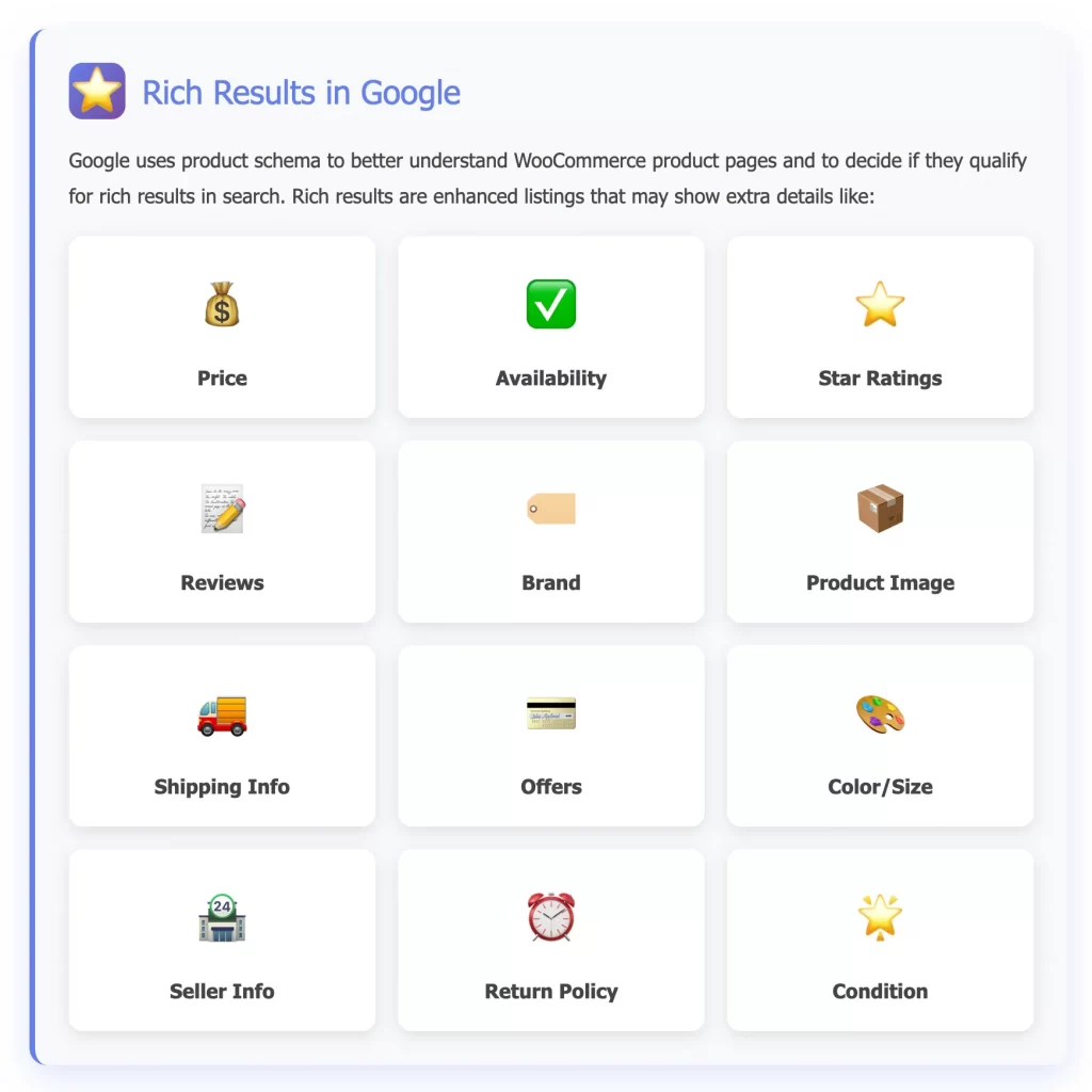 rich result on google