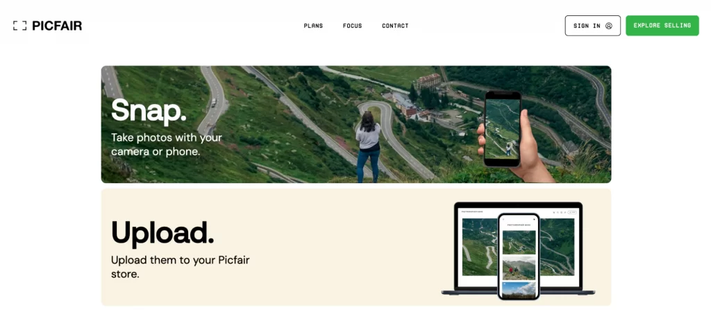 sell photography on shopify