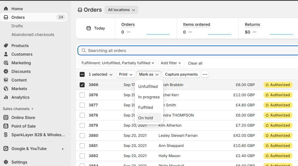 shopify extend pre-orders