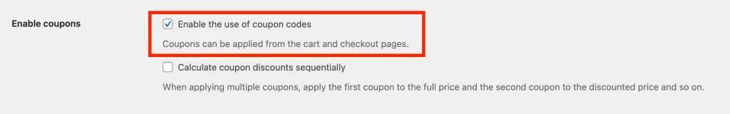 1 enable using coupon in woocommerce