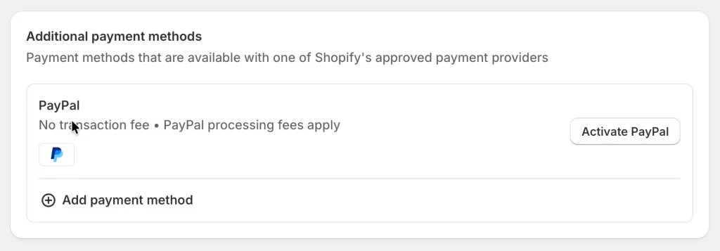 1 paypal payment processor