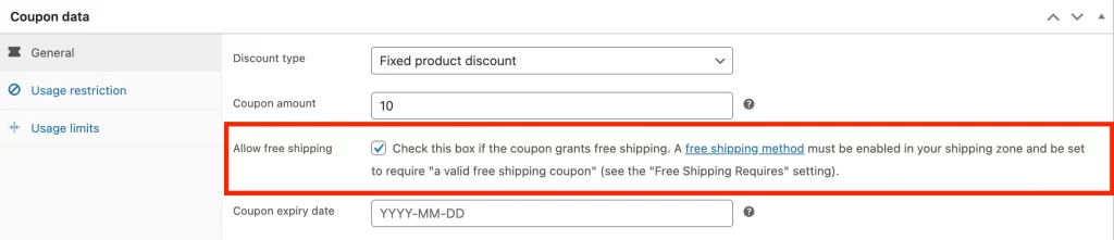 11 woocommerce free shipping coupon