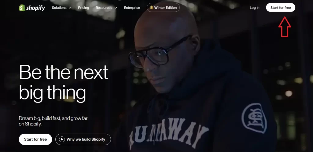 shopify start for free