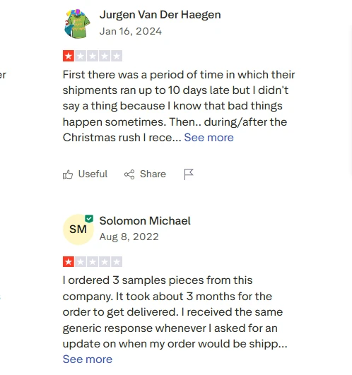 pod supplier problems