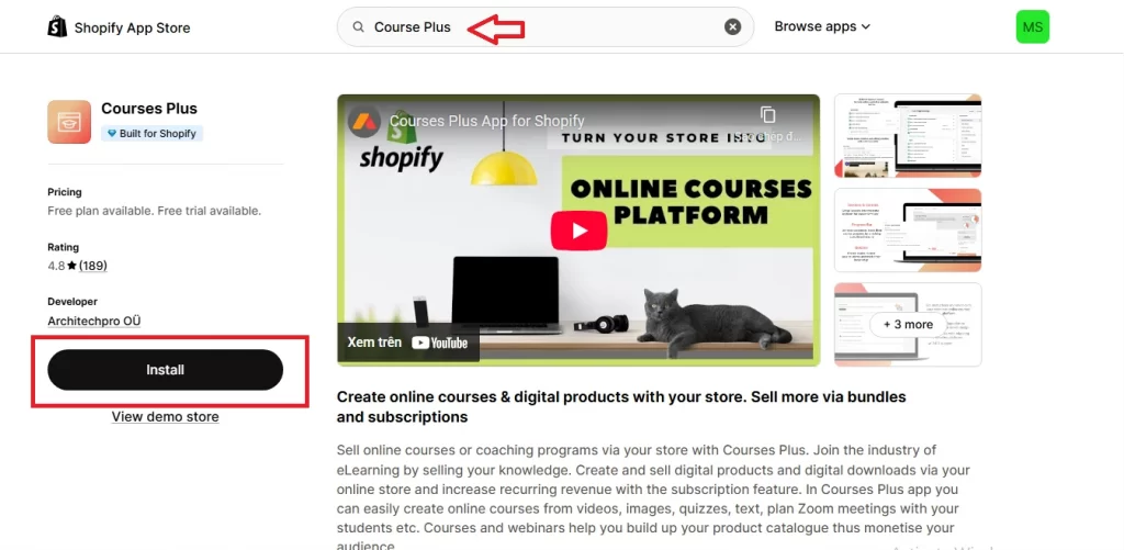 install course plus app